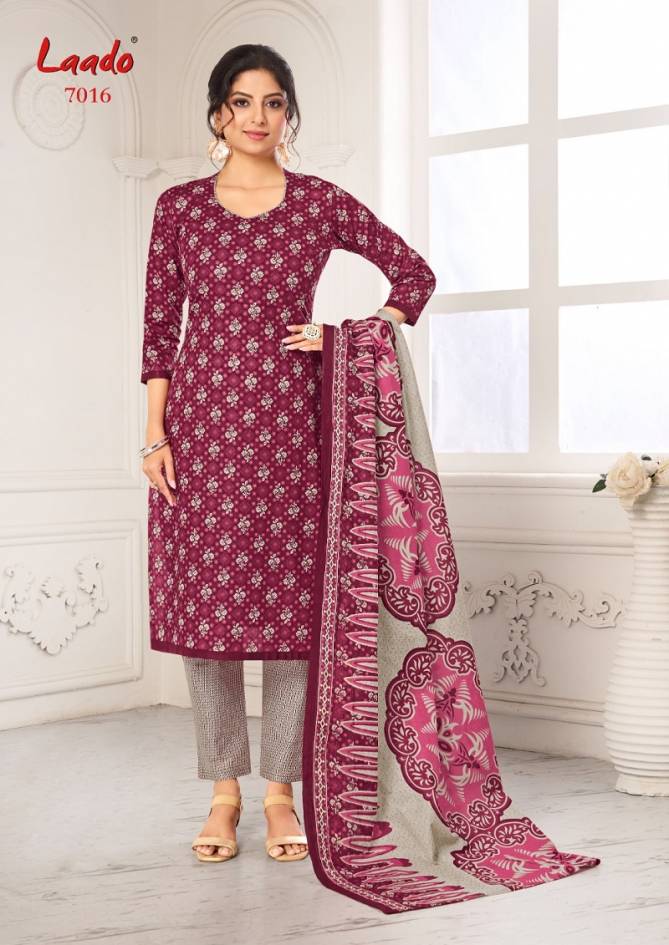 Laado Vol 70 7001 To 7020 Printed Cotton Dress Material Wholesale Suppliers In India
